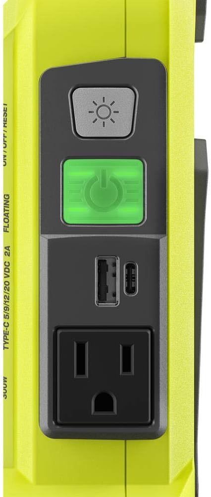 RYOBI RYi300BG 300-Watt Powered Inverter for 40-Volt Battery