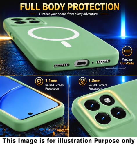 Image of Back Cover for Samsung Galaxy A57 5G Soft Matte Silicone Mag-Safe Design (Mag-Safe Not Support) Camera Protection | Slim Fit Bumper Cover