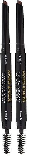 Miniatura 9 de Arches & Halos Lápiz de sombreado de cejas en ángulo, relleno de cejas de doble cara y carrete, diseño de cepillo en ángulo para dar forma y peinado