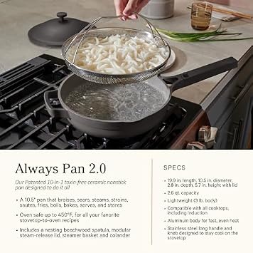 Our Place Cookware Set, 13-Piece Ceramic Nonstick Pots & Pans with Utensils