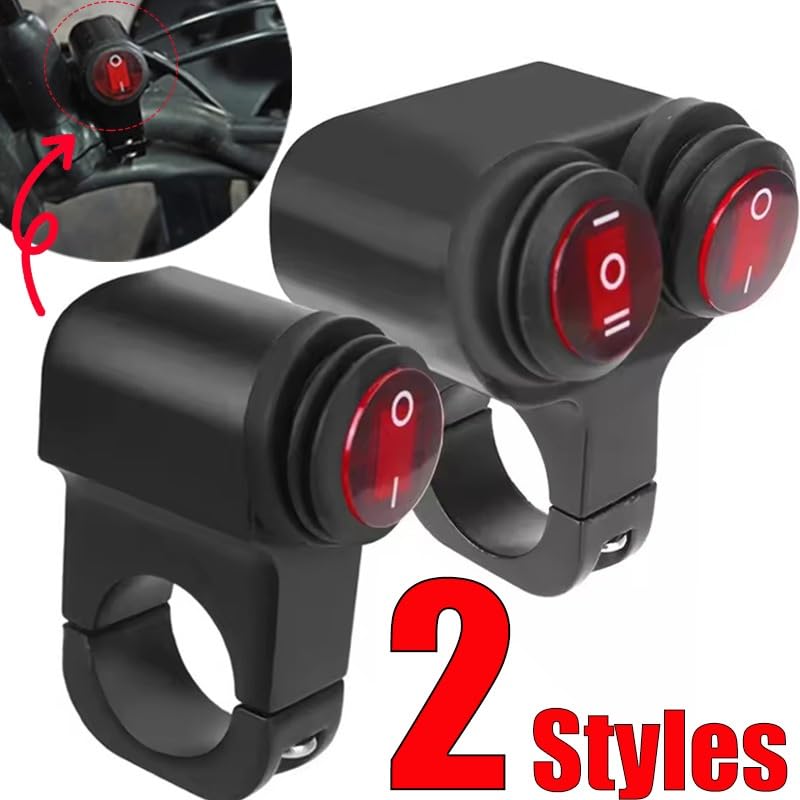 Interruptores motocicleta de boton doble mando luces delanteras 2