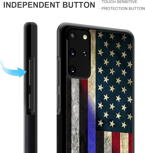 Miniatura 3 de ZHEGAILIAN Funda compatible con Samsung Galaxy S20 Plus, funda de la bandera de Estados Unidos para Samsung Galaxy S20+ Plus, funda para hombres y