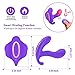 Wireless Remote Control Vibrator Clitorial G spot Butterfly Stimulator Smart Heating 10 Kinds Vibration Soft Flirting Dildo Vibrator Sex Toys for Women Couples(Purple)
