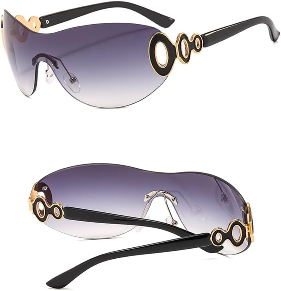 Oversized One Shield Sunglasses Women Men Sun Glasses Big Frame Goggles Shades Sport UV400