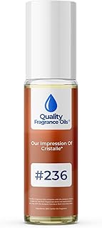 Quality Fragrance Oils' Cristalle Impression #236 | Long-Lasting Perfume Oil, Alcohol-Free, Strong Scent, 10ml Roll-On | Affordable Alternative to Designer Fragrances