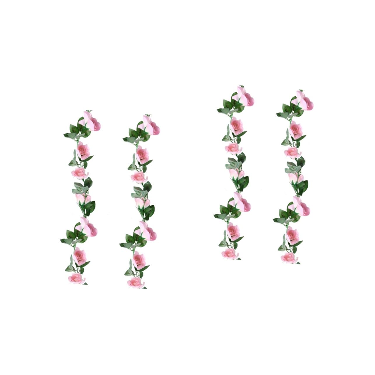 Ciieeo 2 Sätze Simulation Rosen Hochzeitsgirlanden Künstliche Pflanzen Grüne Künstliche Blumen Rosenrankengirlande Hochzeitshintergrund Reben Grüne Girlande Rosenranken 2 Stück * 2