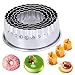 BKJJ 10 Pezzi Coppapasta, Rotondo Pasticceria Acciaio Inox Tagliapasta Tondo, Acciaio Inox Tagliapasta Tondo Stampi, Biscotti Formine Rotonde per Bomboloni, Pasticcini, Dolci e Torte