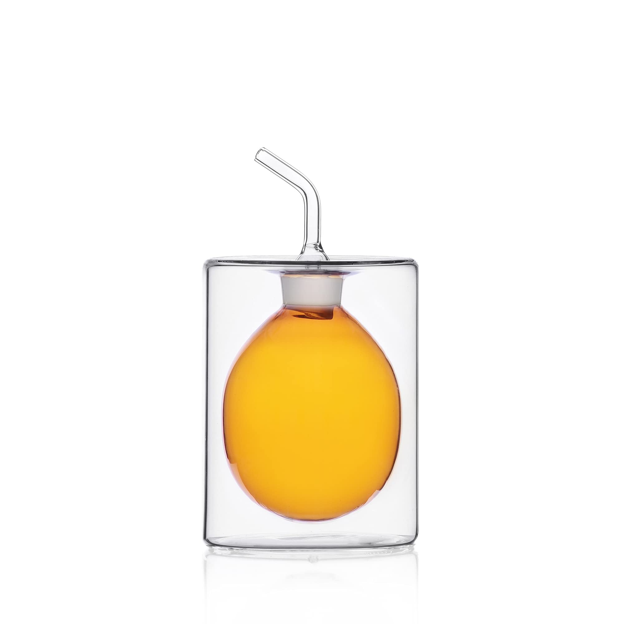 Ichendorf Milano Clear/Amber Double Wall 150 Ml Cylinder Collection Double Wall Color