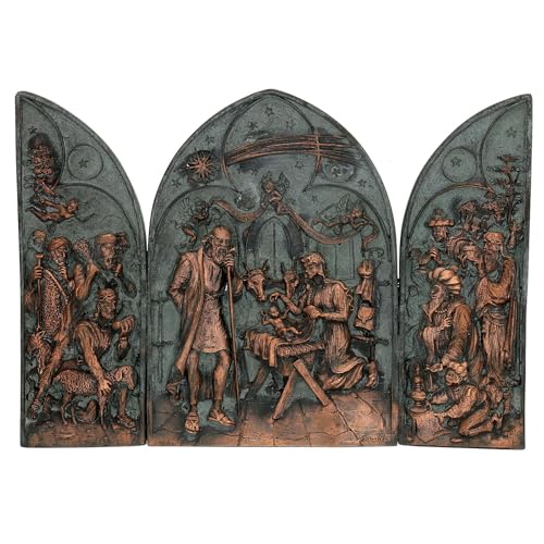 Holyart Triptych of the Nativity alloy 19 cm