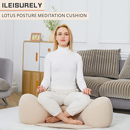 Inflatable Meditation Cushion - Comfortable Floor Pillow For Sitting - Traditional Lotus Pose Meditation Cushion - Multifunctional Foldable Adult Large Floor Yoga Cushion #TOP1