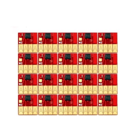 Chip De Cartucho Tinta 20 Piezas Apto for HP 8100 8600 8610 8615 8620 8625 8630 8640 8660 8680 950XL 951XL(20PCS Cyan)