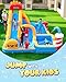 AirMyFun Inflatable Water Park, Water Slides for Kids Backyard, Bounce House for Kids 3-8 Outdoor| Paddling Pool - Boxing Ring, Climbing Wall - Spacious Splash Zone - Includes Patch Kit & Blower