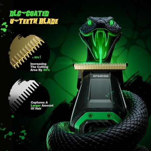 Image of SUPRENT Fangs Professional Barber Trimmers - High-Performance 13,000 RPM Vector Motor Hair Trimmer Set, Professional Finishing Trimmer with AI Speed Control, Precision Detail Trimmer