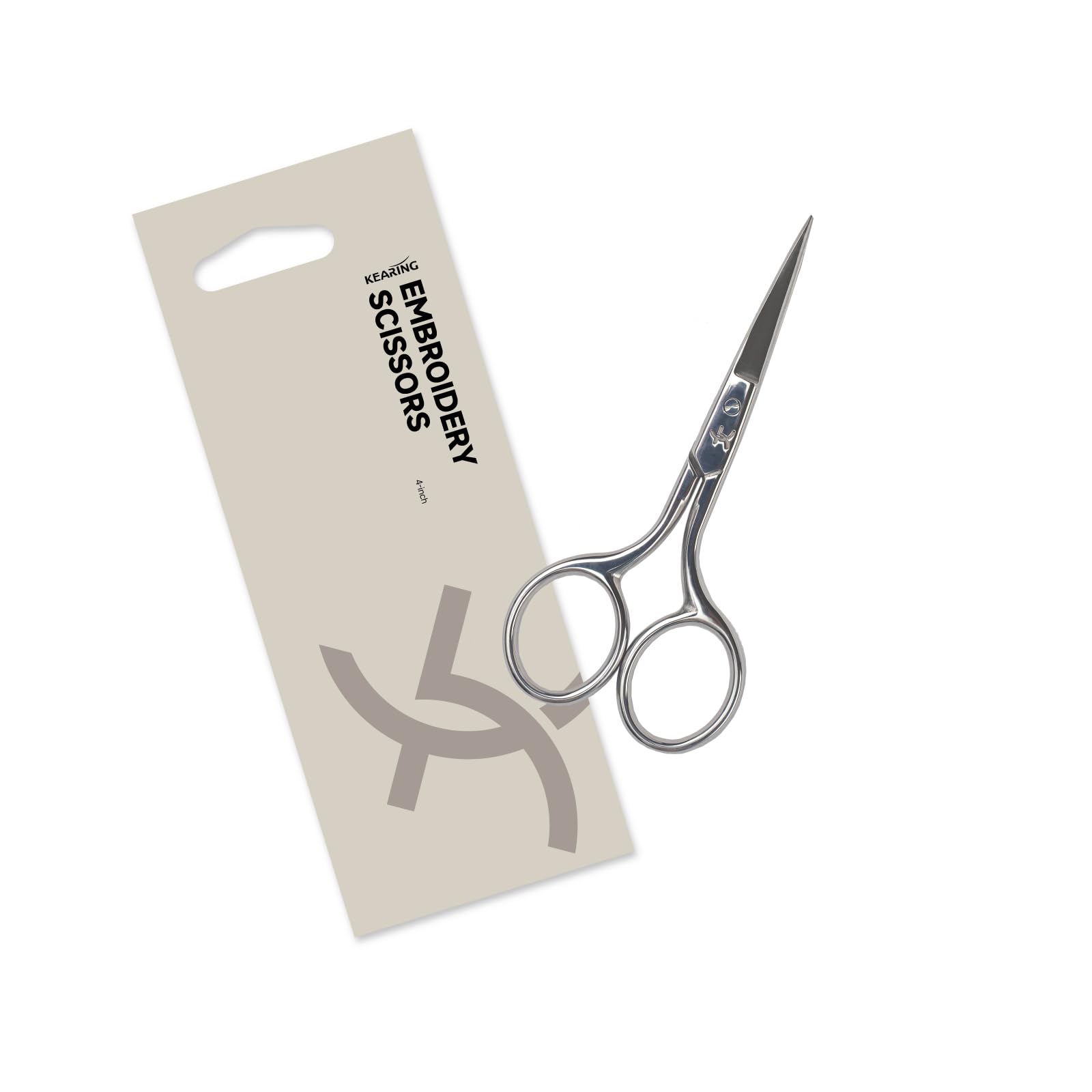 Kearing Silver 4-Inch Precision Embroidery Scissors Stainless Steel Detail Shears