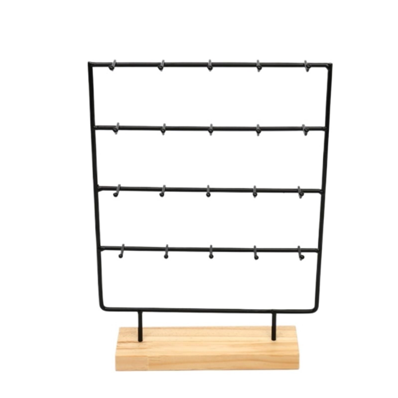 AZHKJKZH Jewelry Display Stand Jewelry Display Stand, Storage Rack, Earring Storage(Black,34cm)