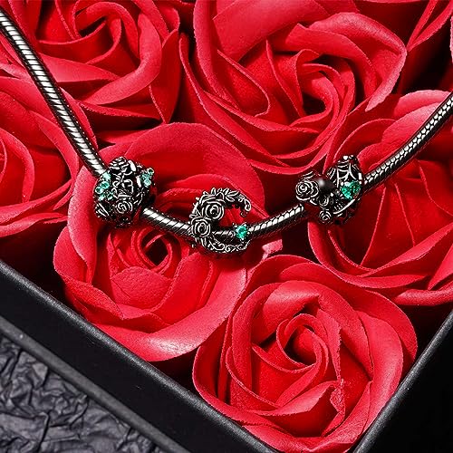 Image of GNOCE Witch Cauldron Pendant Charm,S925 Sterling Silver with Ruby Gemstones Dangle Charms Bead For Bracelets /Necklace Jewelry Gift For Women Girls Wife Daughter