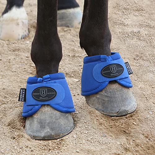 Image of Harrison Howard Horse Bell Boots Overreach Bell Boots No-Turn Bell Boots for Horse-Durable Protective Hoof Boot