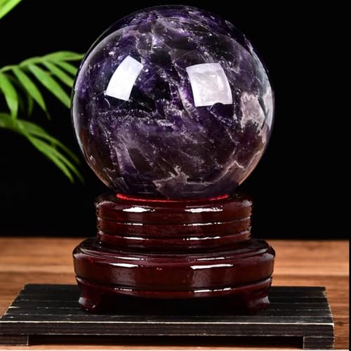 Esfera de amatista de 11cm que elimina la monotonía visual del salón 6