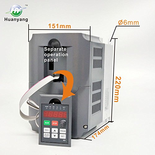 Huanyang Vfd,Single To 3 Phase,Variable Frequency Drive,5.5Kw 7.5Hp 220V Input Ac 25A For Motor Speed Control,Hy Series #TOP1