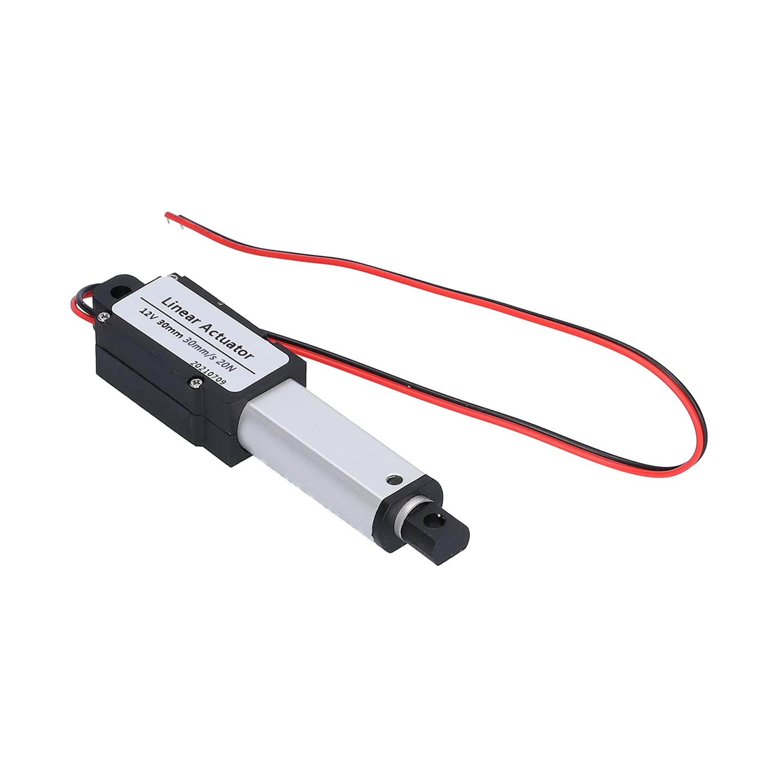DC 12 V Actionneur Linéaire à Course de 30mm Annulation de Bruit Étanche Mini Actionneur Linéaire électrique (Course 30mm-30mm/s-20N)