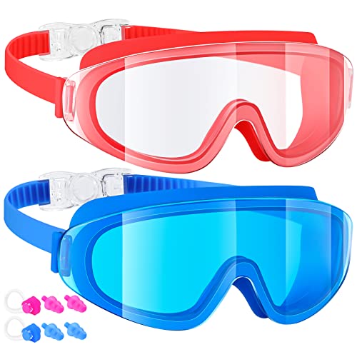 Dizywiee Kids Swim Goggles, 2-Pack Frameless Swimming Goggles for Kids, Child, Boys or Girls From...