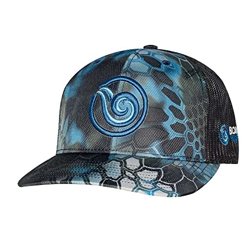 Born of Water Scuba Diver Camo Trucker Hat: Spearfishing | Fishing: Neptune Black