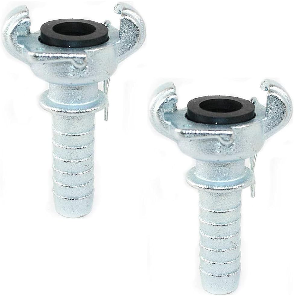 Interstate Pneumatics CU-853 3/4 Inch Hose Barb Straight Through Jack Hammer Coupler-Pack of 2
