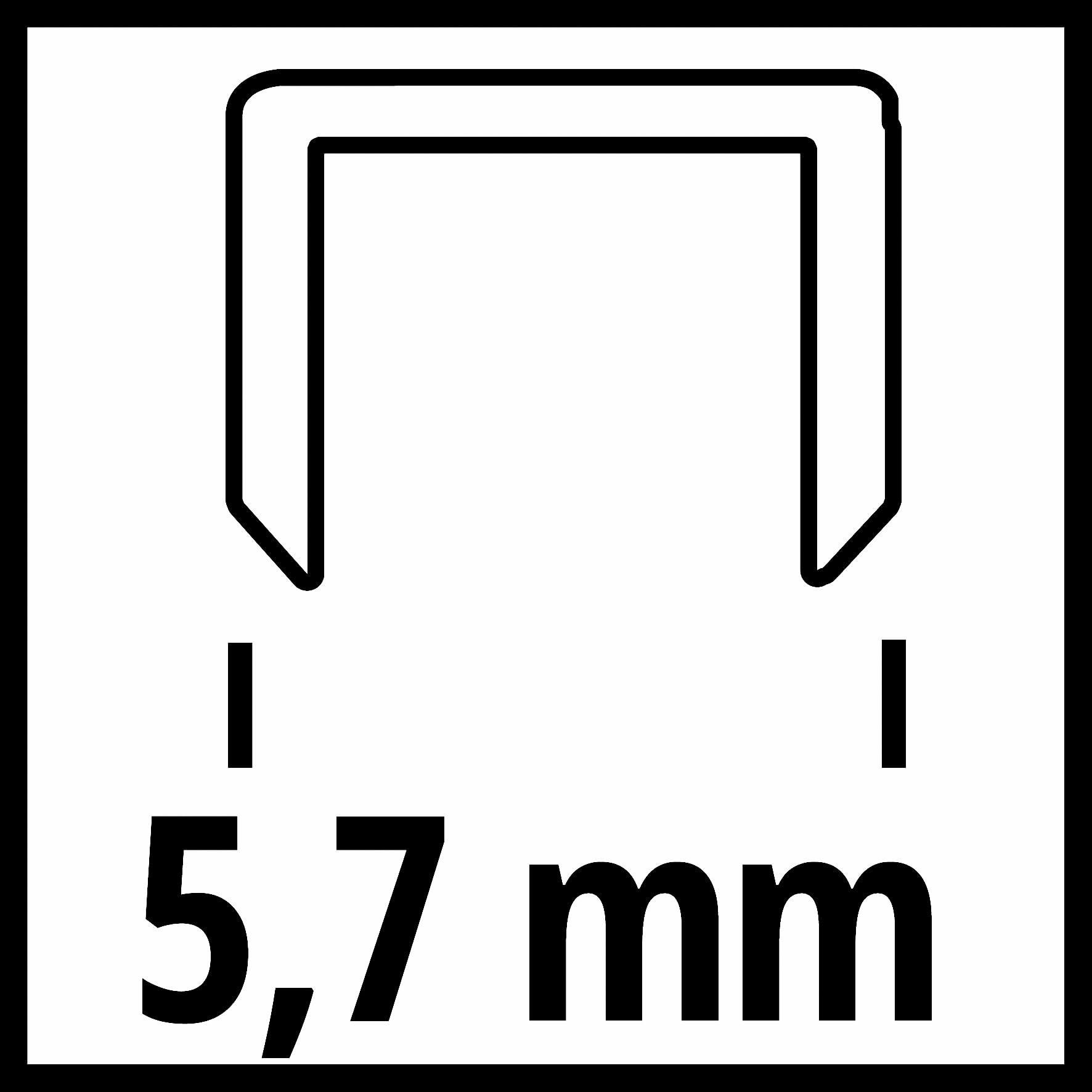 Original Einhell Agrafes 38 mm (accessoires pour agrafeuses, longueur 38 mm, largeur 5,7 mm, 3 000 unités, acier galvanisé)