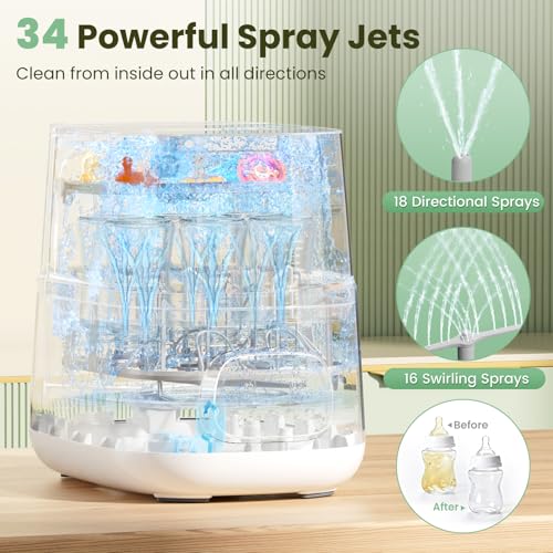 Image of Bottle Washer Pro, All-in-One Baby Bottle Washer and Sterilizer & Dryer, Cleaning Machine for Bottles, Pump Parts & Baby Essentials, Effortless Care, Replaces Hand Washing