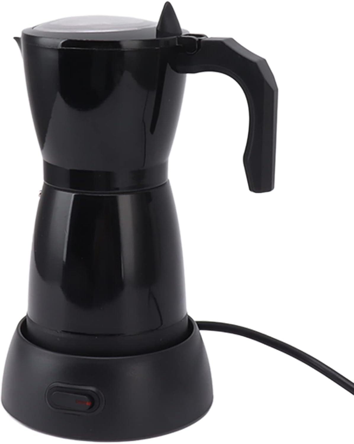 300ml Electric Moka Pot, 6 Cups Visual Electric Coffee Maker Coffee Machines Moka Pot for Home Kitchen Dessert Shop 220‑240V EU Plug