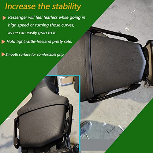 TAZGANTAX CNC-Beifahrer-Haltegriff hinten Sitzhandgriff Haltegriff kompatibel mit Ya-ma-ha MT 09 FZ 09 MT09 FZ09 Teilen 2013 2014 2015 2016 2017 2018 2019 2020 (Titan)