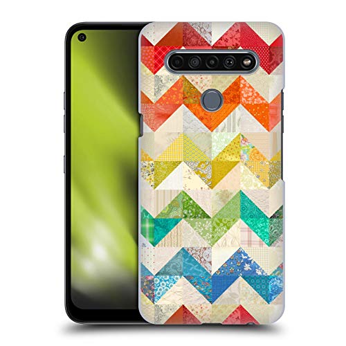 Image of Head Case Designs Officially Licensed Rachel Caldwell Zigzag Quilt Patterns Hard Back Case Compatible With LG K61