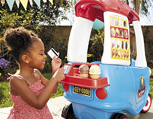 Little Tikes Cozy Ice Cream Truck, Coupe Ride On Car, Kid And Parent Powered, Truck Music, Including Accessories- Gift For Kids, Toy Girls Boys Ages 1.5 To 5 Years Old #TOP1