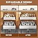 Seinloes 2Pack Expandable Pull Out Cabinet Organizer 21