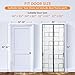 Insulated Door Curtain Magnetic Thermal - 36x82 inch Insulated Door Cover for Winter Doorways Keep Cold/Heat Out Stop Wind Self-Closing for Air Conditioner Room, Kitchen, Bedroom, Back Door, Living
