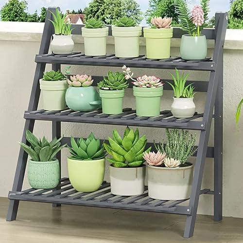 Support de plantes en bambou contre l'encombrement des pots de fleurs
