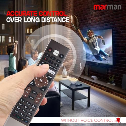 Image of marman Compatible Haier TV Remote Control HTR-U27E Universal Model Suitable for Specific Models of Haier smart 4K Android LED Television - Non Voice Command - Pairing Not Required