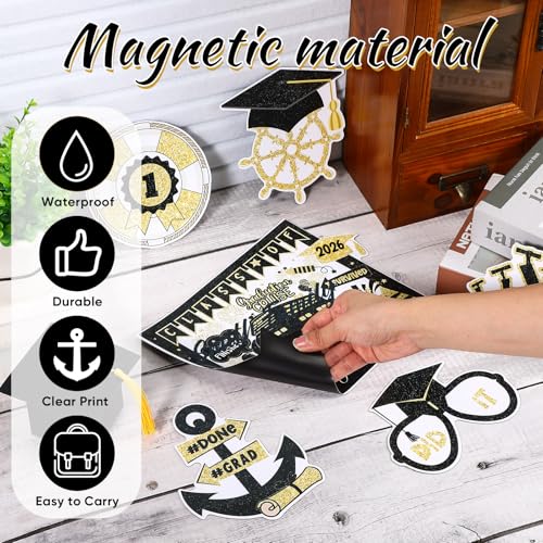 Imanes decorativos graduación pack 6 para puerta crucero miniatura 6