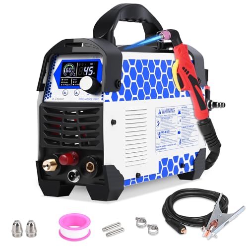 Reboot 45A Plasma Cutter 230V [Pilot Arc & Smart LED] 1/2 Clean Cut IGBT Inverter Ultra-Portable Pre-Installed Air Regulator 2026 Upgrade