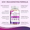 Multi Collagen Peptides Softgel - Type I, II, III, V, X - Hydrolyzed Collagen Peptides with Biotin, Vitamin C, Hyaluronic Acid, Supports Skin Hair Nail, Grass-Fed, Non-GMO, 60 Softgel, 1 Pack