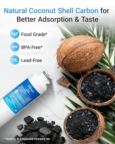 Image of EcoAqua EFF-6027A Replacement Filter, Compatible with Samsung DA29-00020B, DA29-00020A, HAF-CIN /EXP, 46-9101 Refrigerator Water Filter, 3 Pack