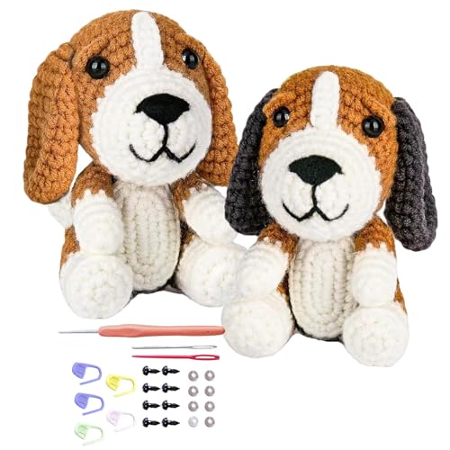 Yorajuy Haaknaaldengarenset, breipakket voor beginners,Compleet Crafts-haakpakket - gehaakt dierenpakket, breiaccessoires voor kinderen, jongens, meisjes, beginners
