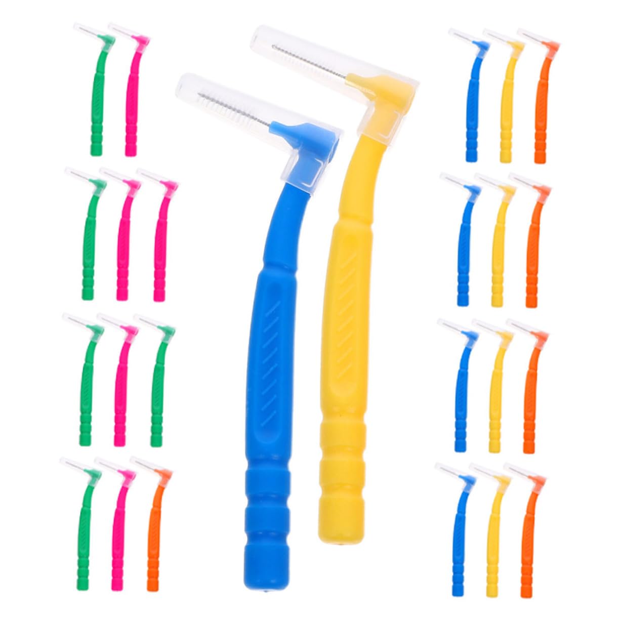 5 Series Cepillo Limpiador Interdental Cepillo Limpiador Interdental Oral Diente Portátil Alcance s De Multipack Viaje Delgado De 30 piezas x 5