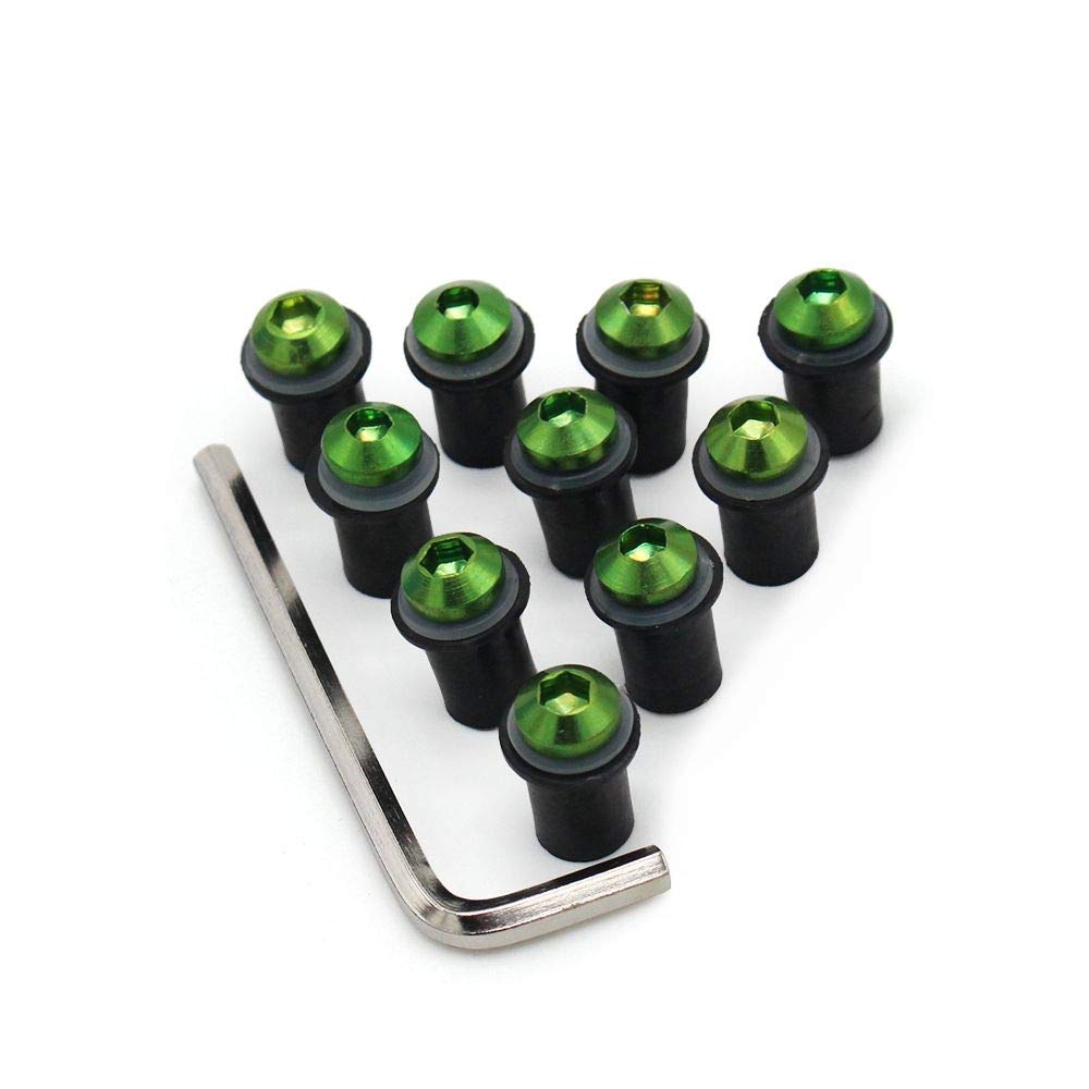 WYNMOTO Windscreen Screws Well Nuts Washers For Kawasaki Ninja
