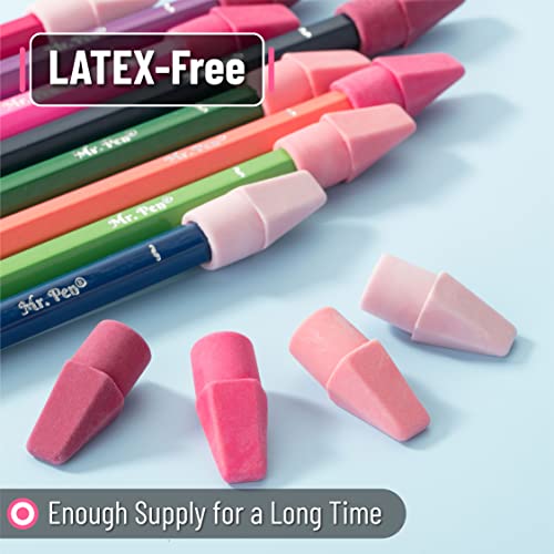 Image of Mr. Pen- Pencil Erasers Toppers, 120 Pack, Pink Shades, Erasers for Pencils | Pencil Top Erasers, Pencil Eraser