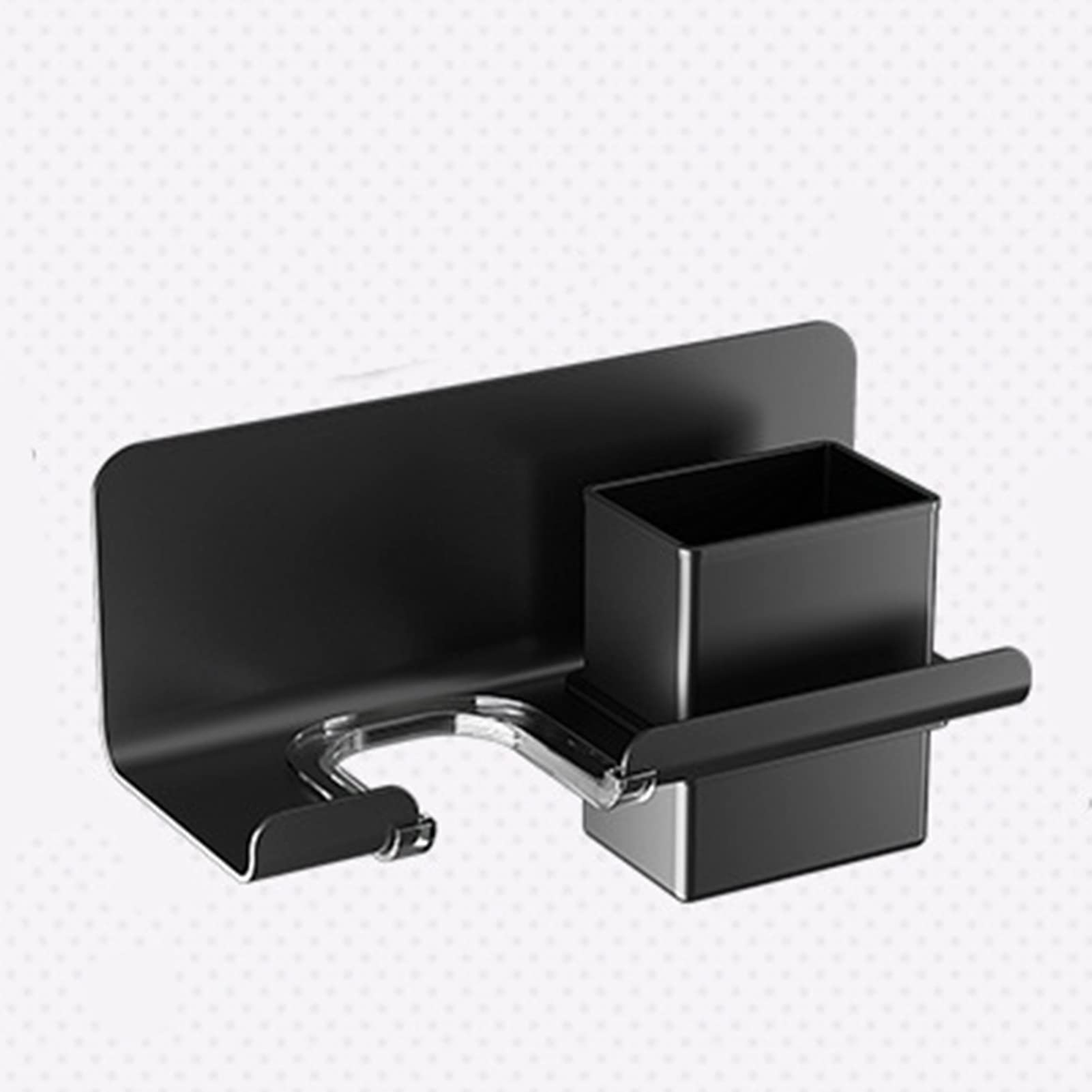 Soporte de secador de pelo de aluminio, espacio montado en la pared