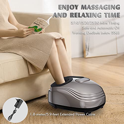 Vimproce Shiatsu Foot Massager Machine For Plantar Fasciitis And Neuropathy, With Soothing Heat,Deep Kneading,Air Compression, Improve Blood Circulation And Foot Wellness #TOP7