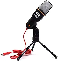 Microfone Condensador para PC com Tripé e Cabo P2