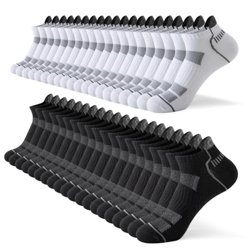 JOYNÉE 20 Pairs Mens No Show Socks Low Cut Ankle Socks Short Casual Socks