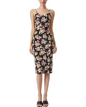 Amazon.com: alice + olivia Womens Floral Print Knee Midi